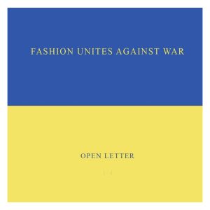 Fashion unites against war